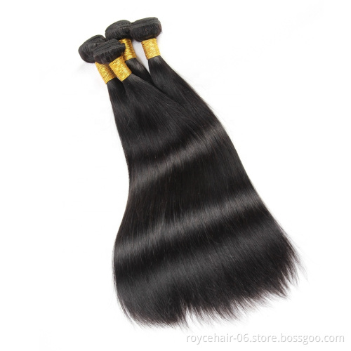 Royce Indian Cuticle Aligned Hair Bundles, 100% Double Weft  Virgin Human Hair Extension